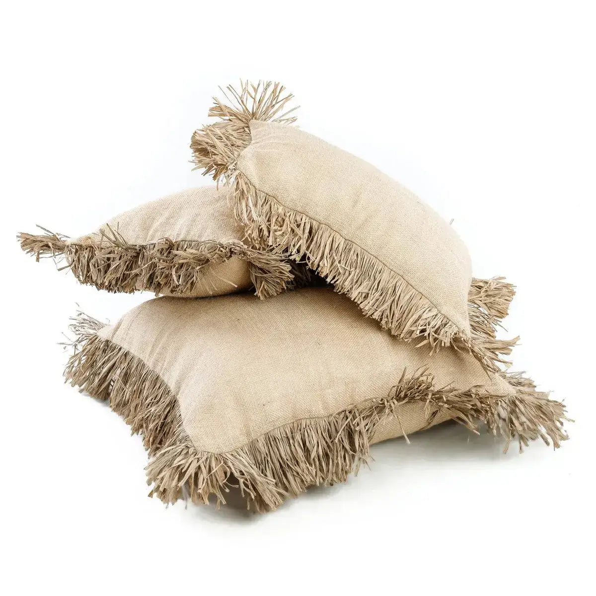 De Jute Bonita Kussenhoes - Naturel - 30x50-kussens-Bazar Bizar Living-Ik Hout ervan.
