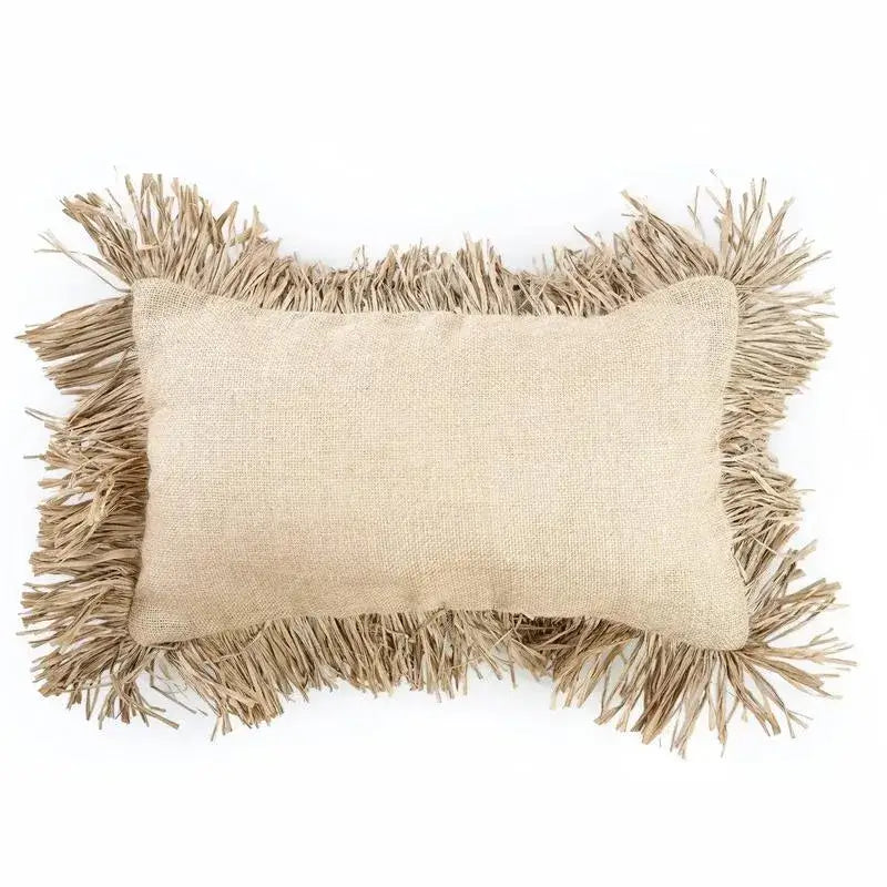 De Jute Bonita Kussenhoes - Naturel - 30x50-kussens-Bazar Bizar Living-Ik Hout ervan.