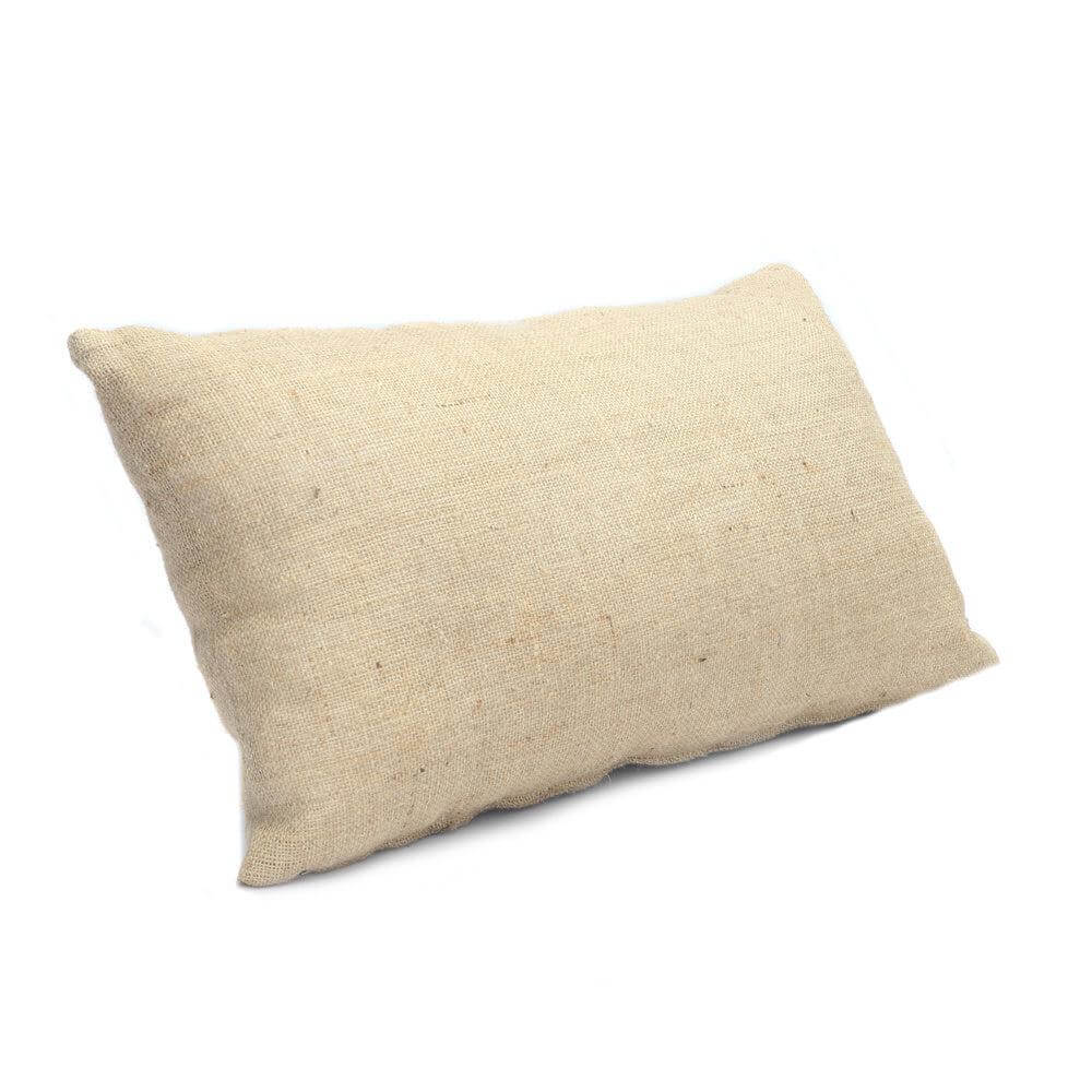 Naturel jute kussenhoes 60x35 cm voor boho interieur. Voeg textuur toe aan je woonkamer of tuin. Stijlvolle, veelzijdige woondecoratie.