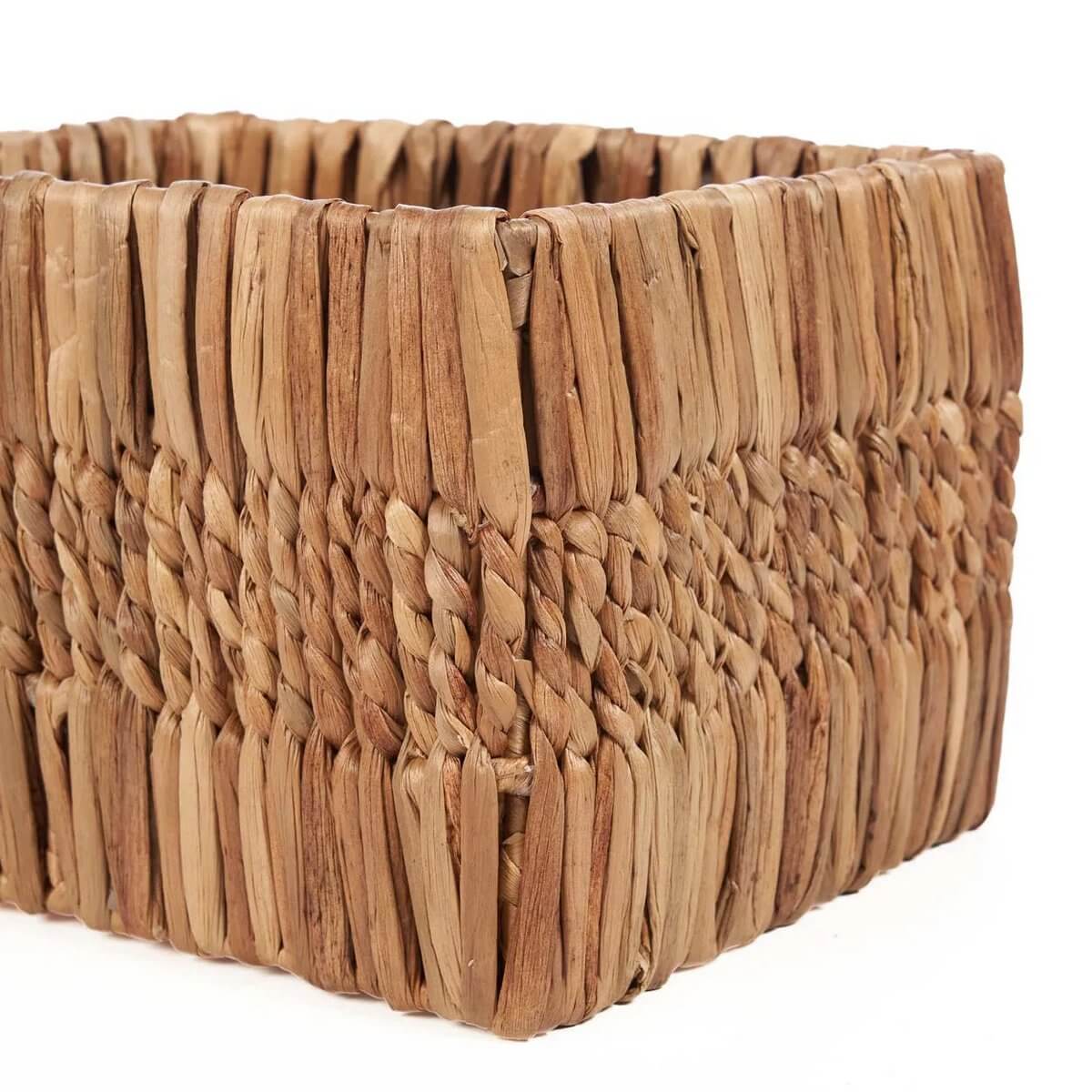 Bohemian Akuku Basket, handwoven from sustainable banana leaf, adds rustic elegance to any space with its natural charm.