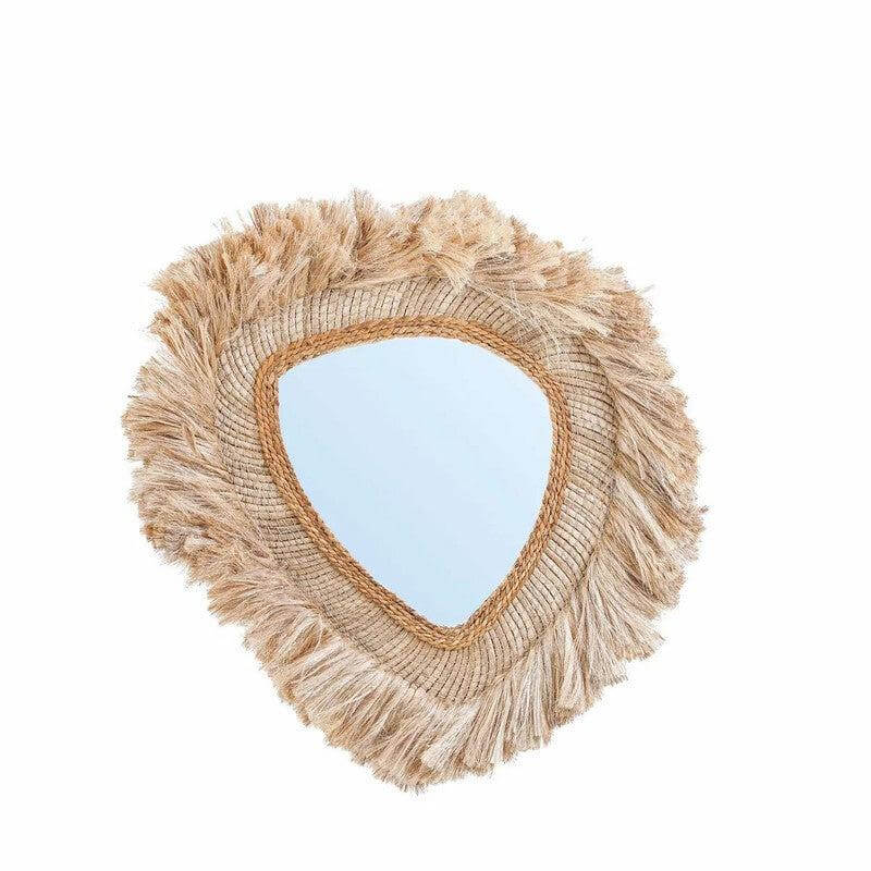 De La Contessa Spiegel - Naturel, elegant ontwerp met gebogen frame voor een verfijnde look, perfect voor woonkamer of slaapkamer.