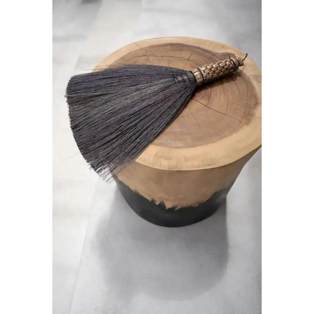 De Morocho Kruk - Zwart Natuurlijk-kruk-Bazar Bizar Living-Ik Hout ervan.
