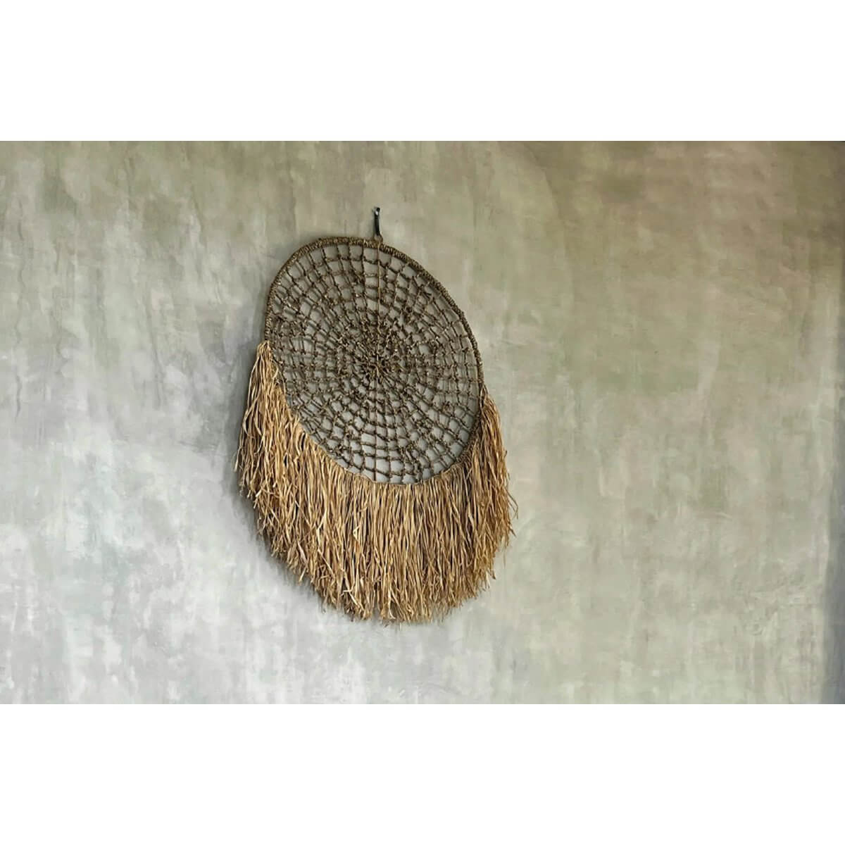 De Raffia Dreamcatcher - natuurlijk-Bazar Bizar Living-Ik Hout ervan.