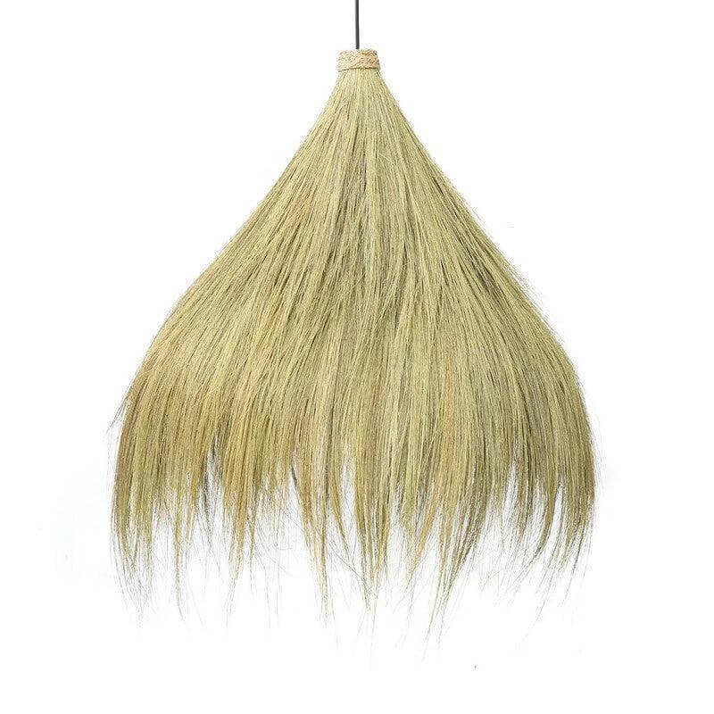 Rayung Hut-hanger hanglamp, natuurlijk gras ontwerp, warme gloed, perfect voor eetkamer of entree, uniek en stijlvol.