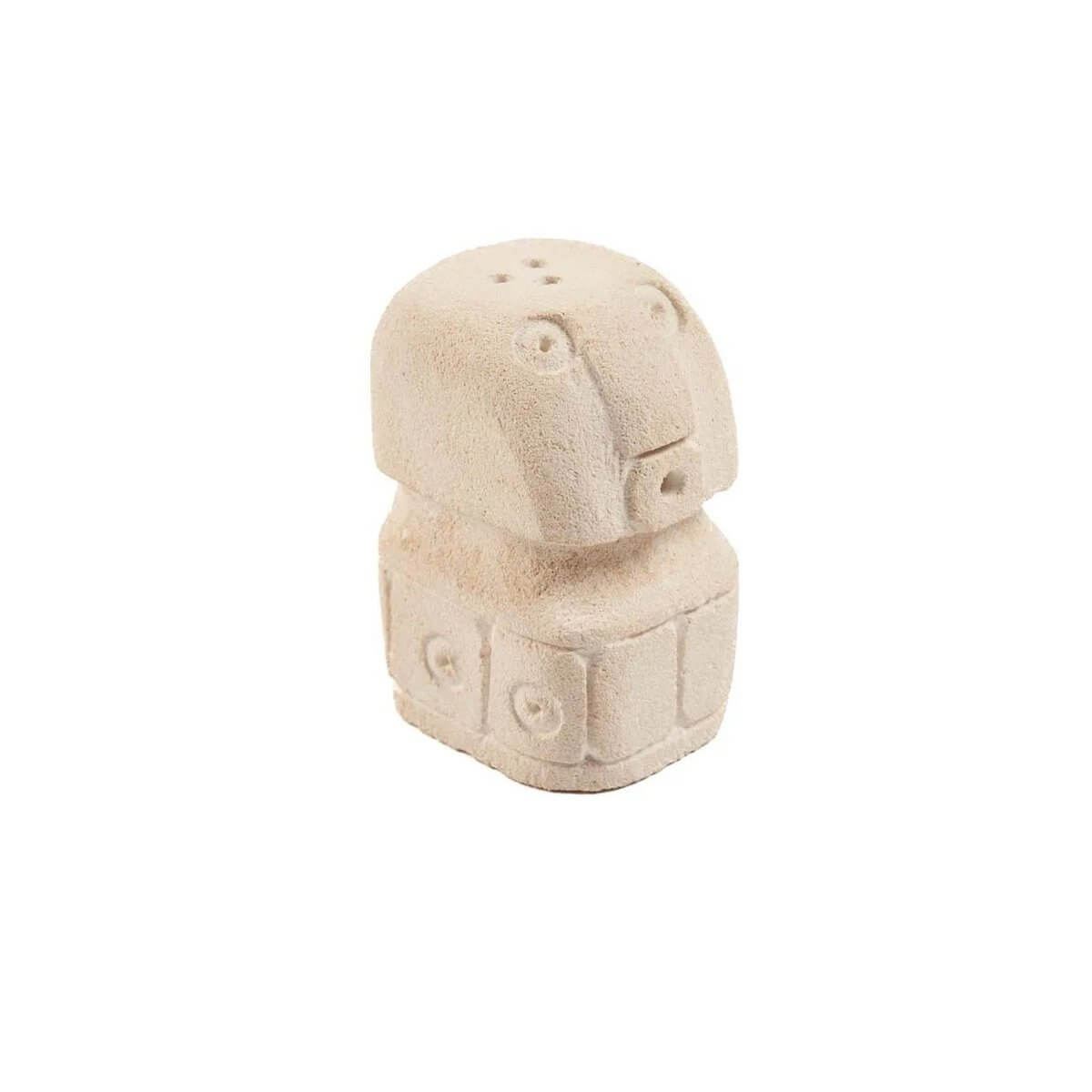 Bohemian Salt & Pepper Sumba shaker, a sandstone figure of playful charm for an elegant touch to your table setting.
