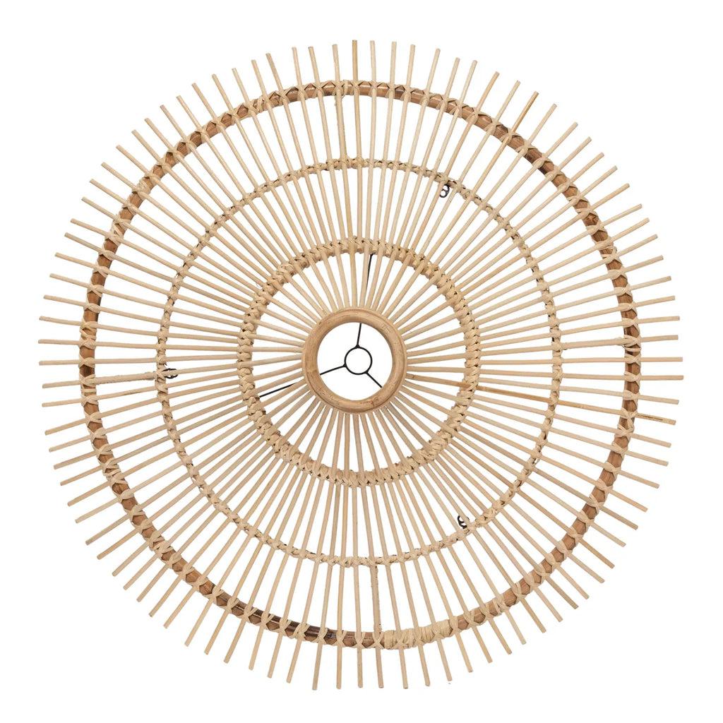 De Sky Hanglamp - Naturel XL, rotan plafondlamp in unieke kunstwerkstijl, straalt elegantie uit. Perfect voor elk interieur.