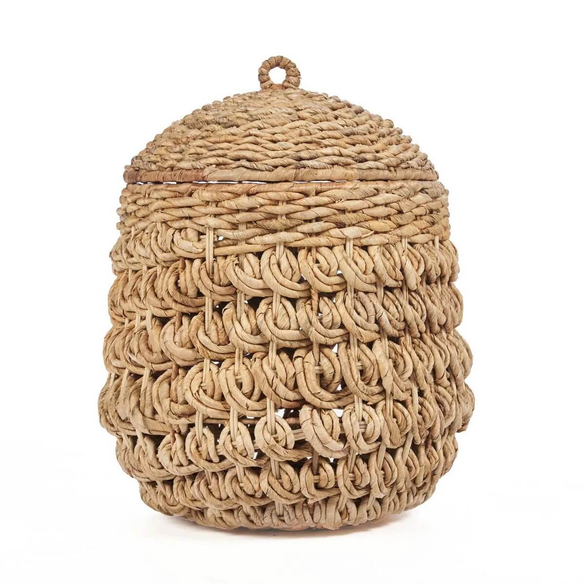 Bohemian Tarajih Basket handcrafted from banana leaf, adds natural charm and texture to any room. Ideal for storage and decor.