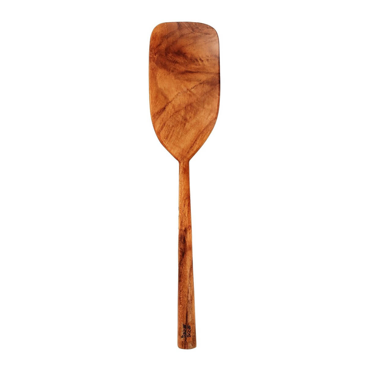 Bohemian-style durable teak root spatula by Bazar Bizar Living, perfect for cooking and serving. Dimensions: 28cm x 6cm. 40g.
