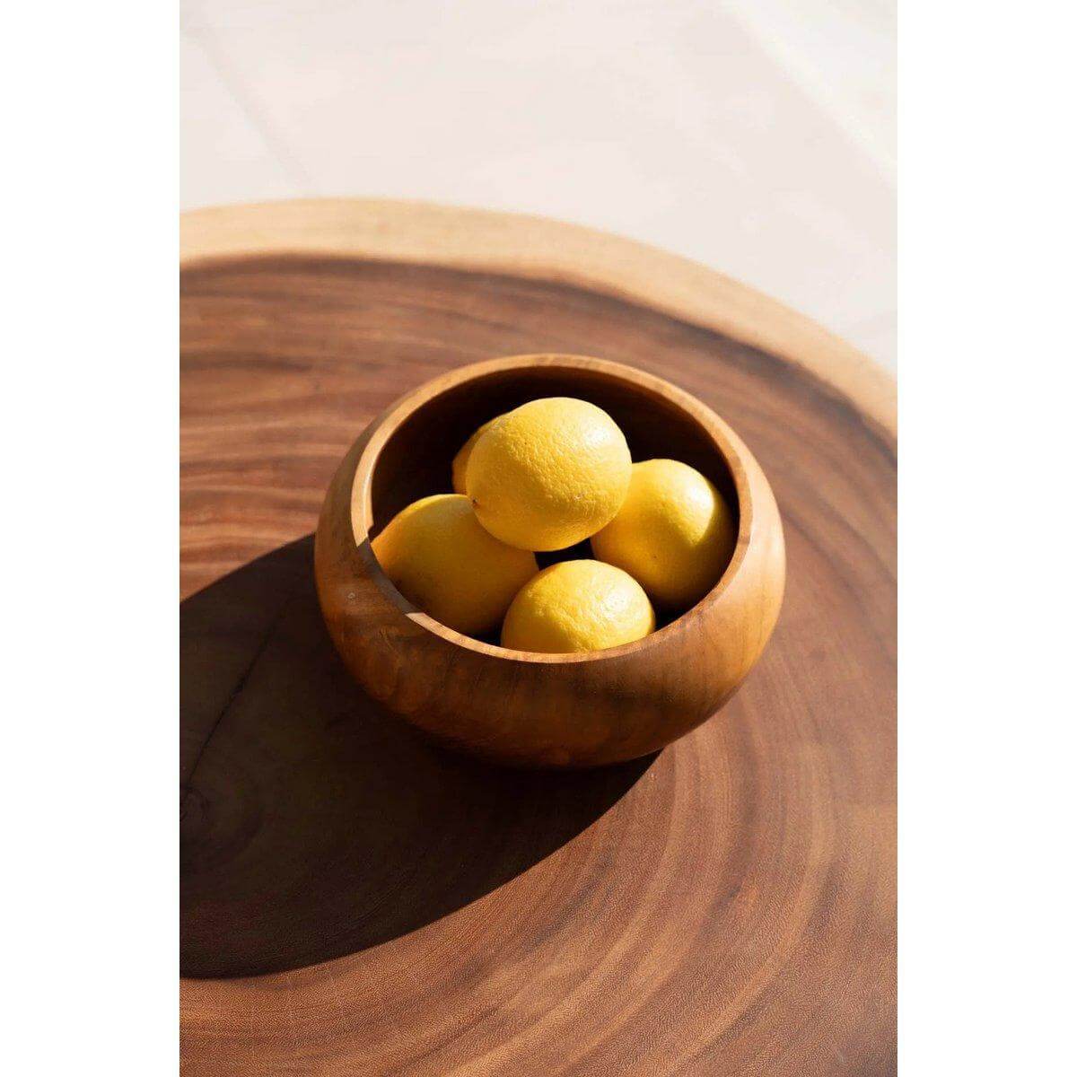 De Teakwortel Fruitschaal-Bazar Bizar Living-Ik Hout ervan.