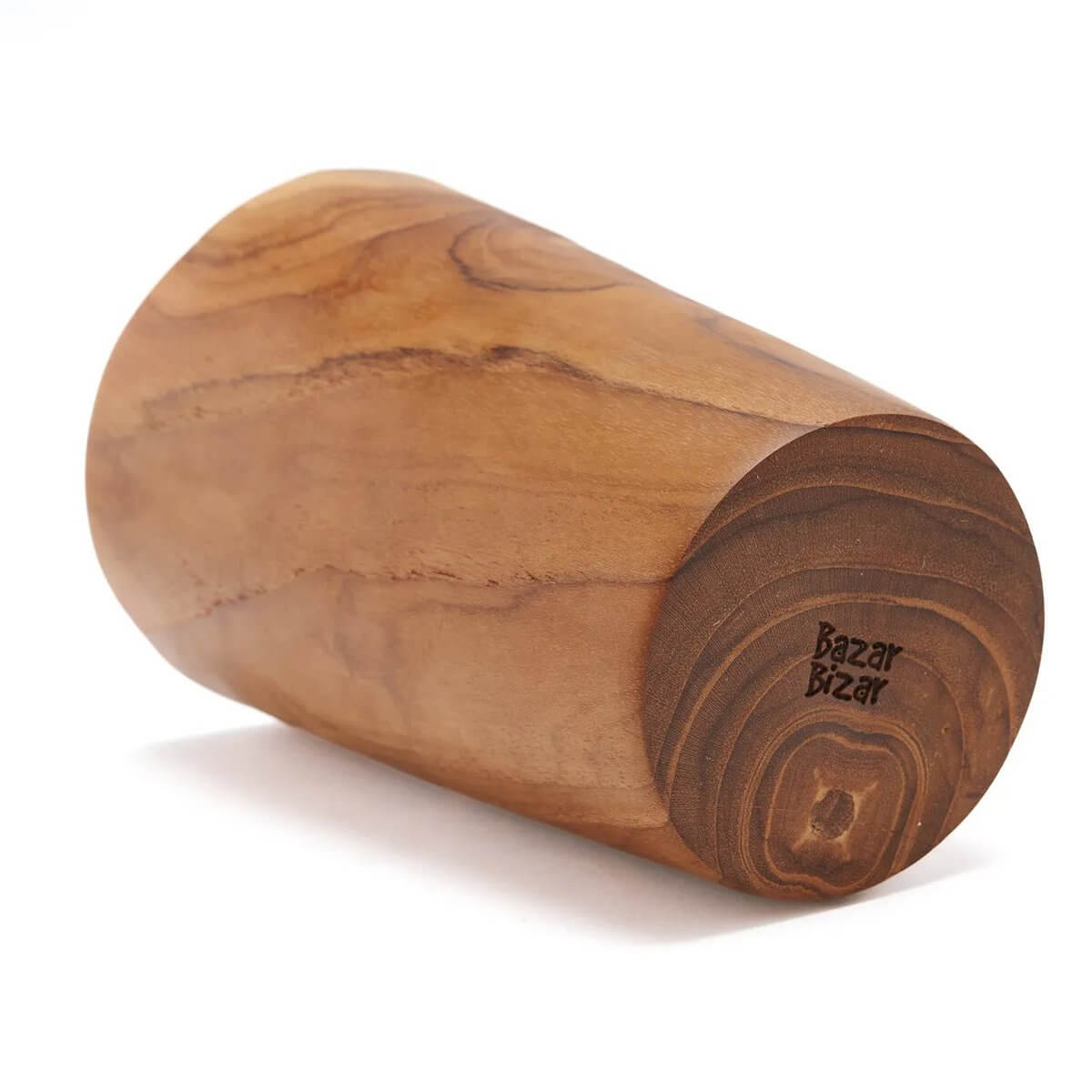 Teak Root Cup - Laag style, showcasing natural wood grain, perfect for a bohemian touch to your decor. Unique wooden cup.