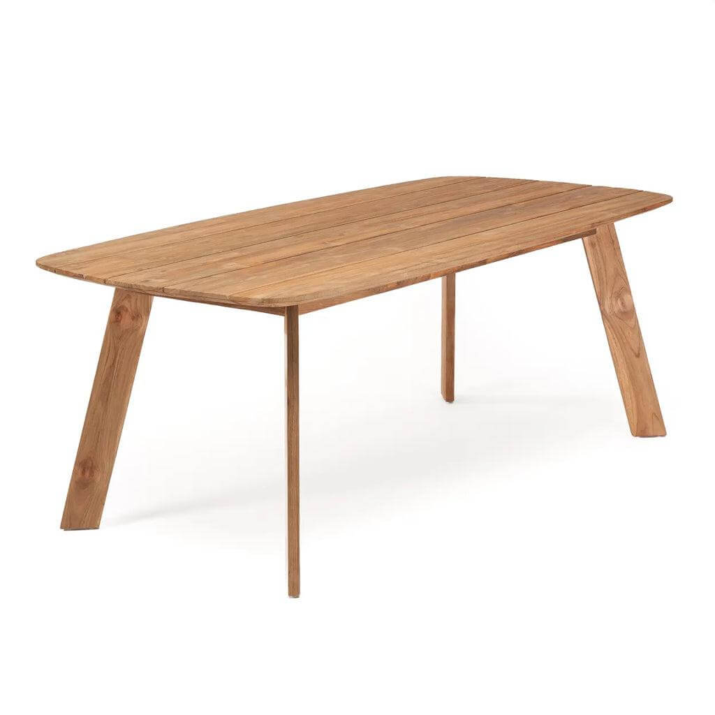 De Tutuala Eettafel voor buitenshuis, stijlvol houten ontwerp.