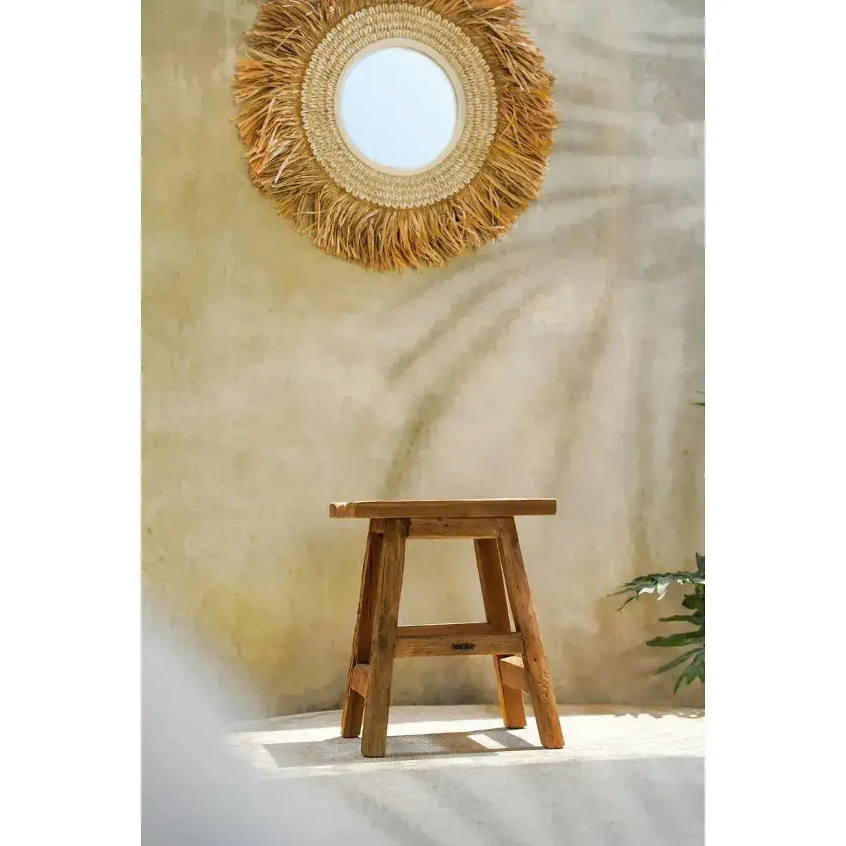 De Yoke Kruk - Naturel - L-kruk-Bazar Bizar Living-Ik Hout ervan.