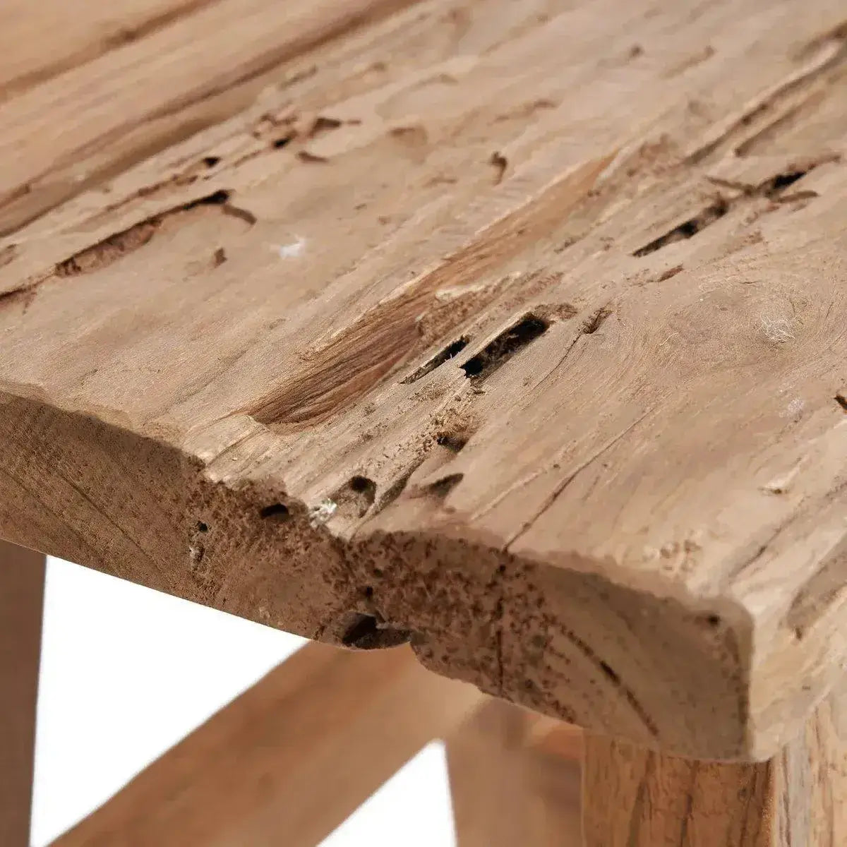 De Yoke Kruk - Naturel - L-kruk-Bazar Bizar Living-Ik Hout ervan.