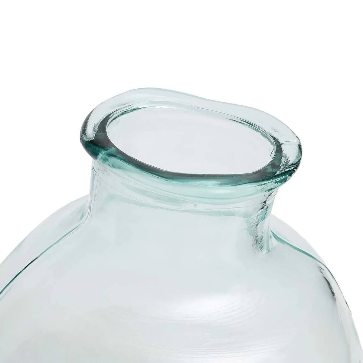 Close-up of De Yugang Vase in blue, showcasing its unique organic bubble shape, perfect for adding a bohemian touch to any space.