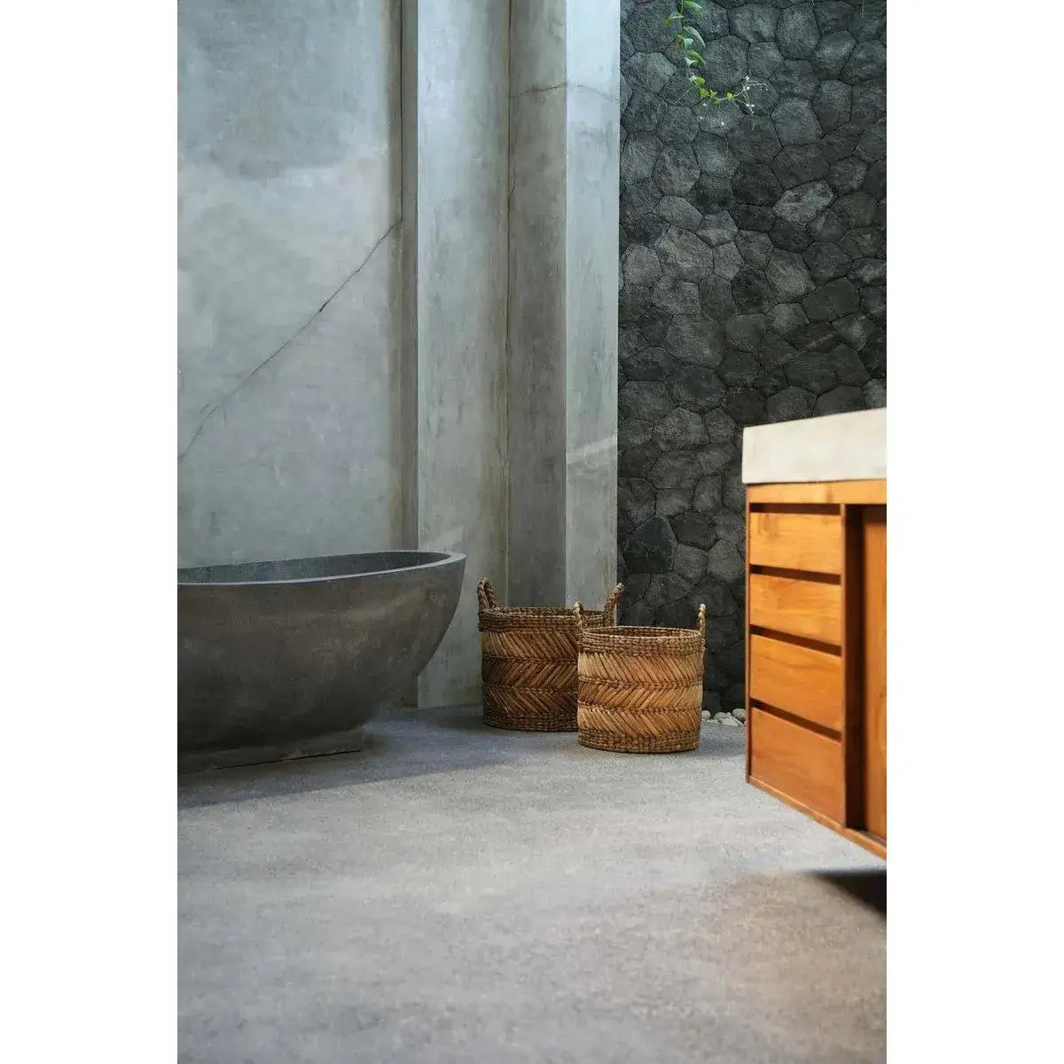 De bananenzigzagmand - M-manden-Bazar Bizar Living-Ik Hout ervan.