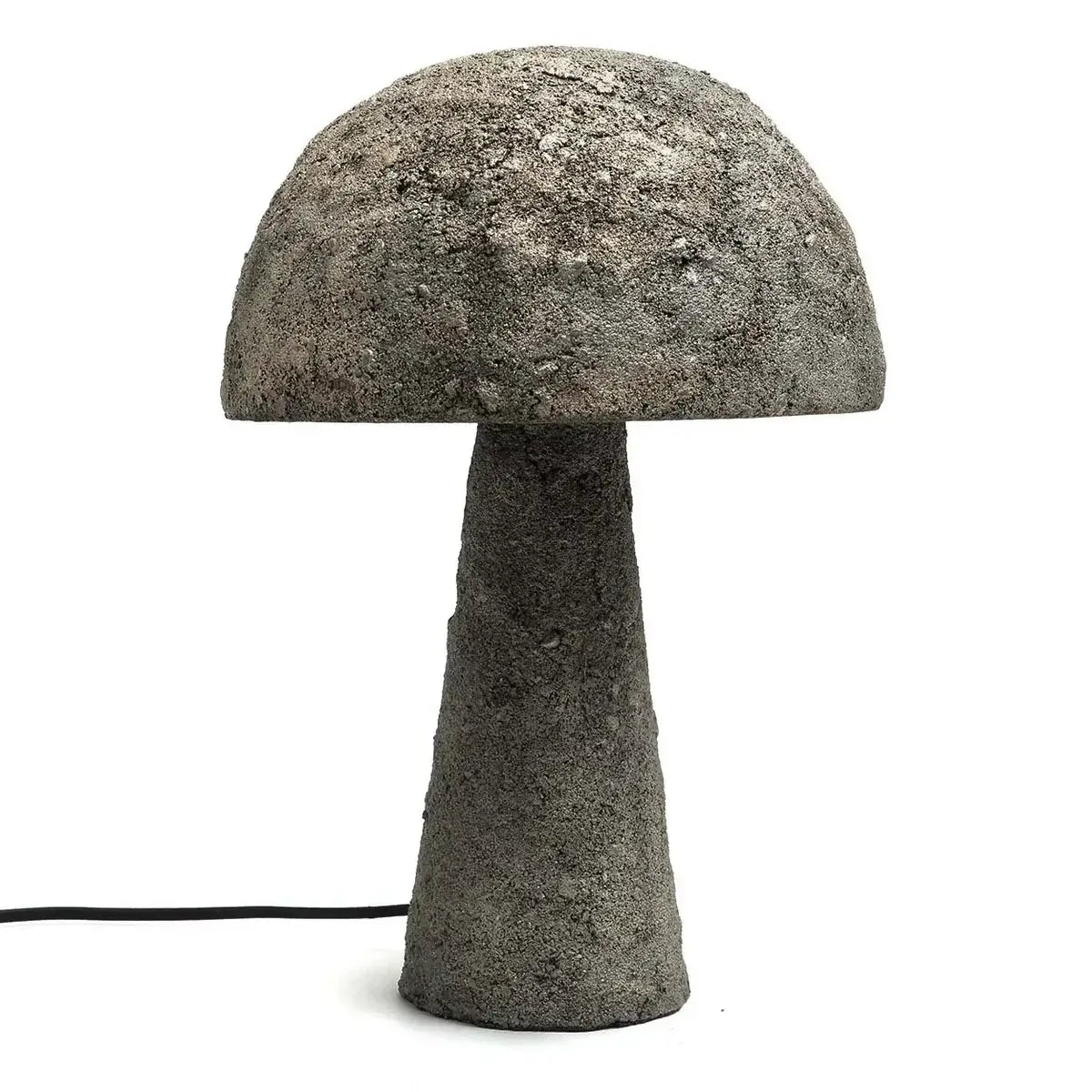Concrete Mushroom Table Lamp with industrial-chic design, smooth finish, and minimalistic style for modern urban interiors.