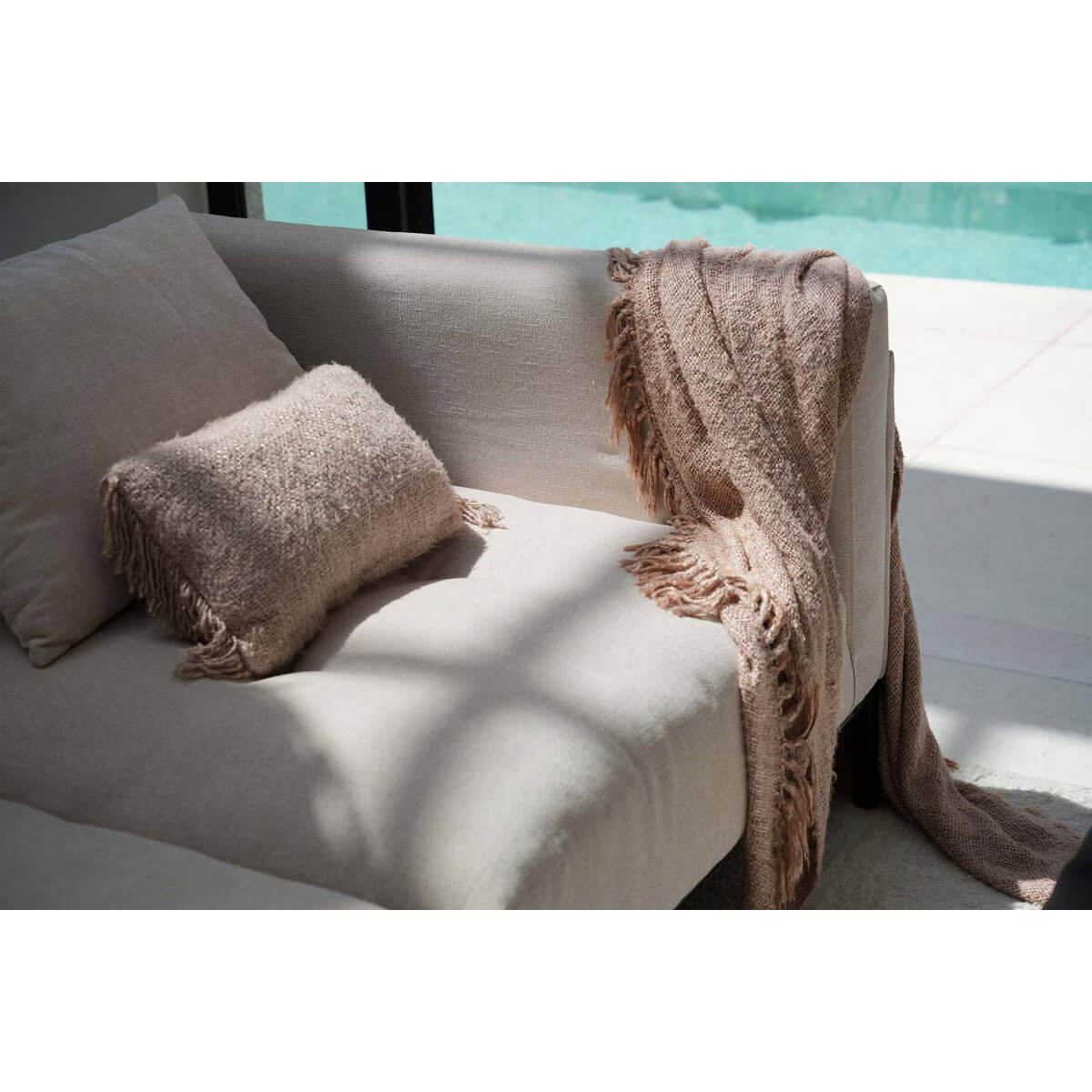 De s'il vous Plaid - Beige-Plaids-Bazar Bizar Living-Ik Hout ervan.