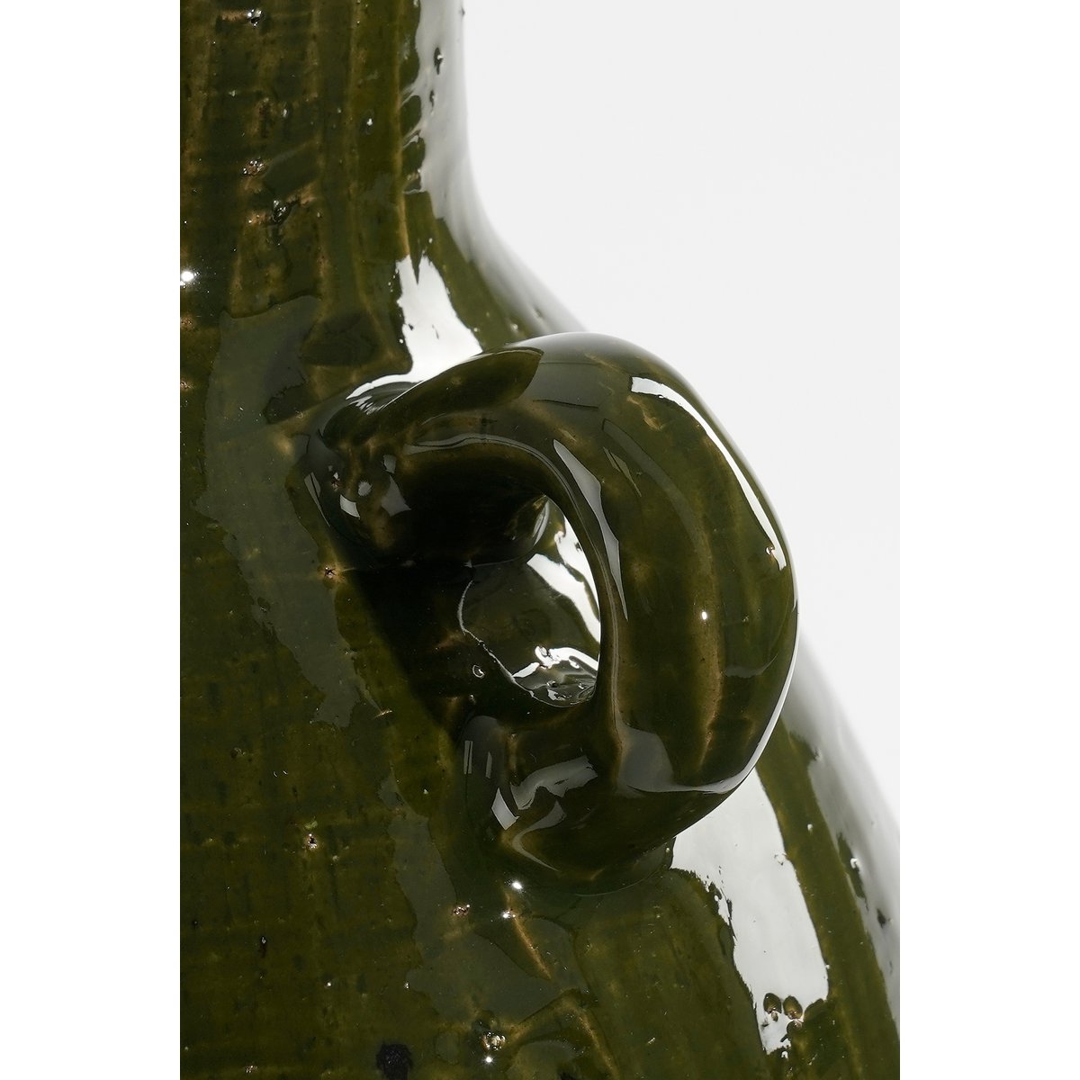 Elena Vaas - H34 x Ø26 cm - Keramiek - Groen-vazen-Mica Decorations-Ik Hout ervan.