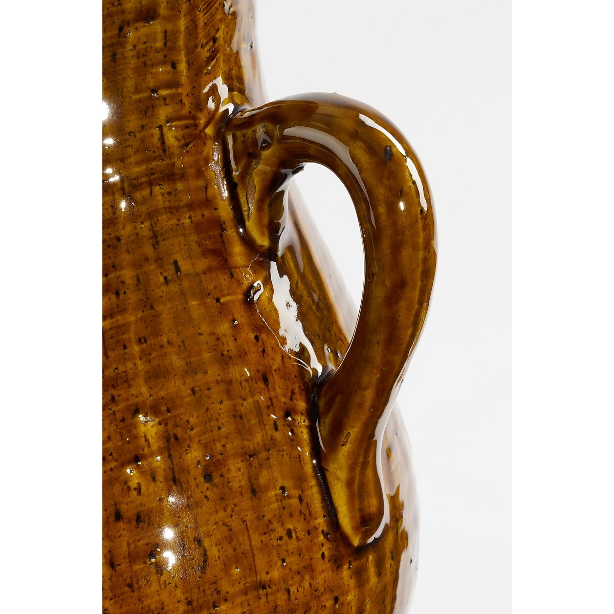 Elena Vaas - L29 x B26 x H39 cm - Keramiek - Bruin-vazen-Mica Decorations-Ik Hout ervan.