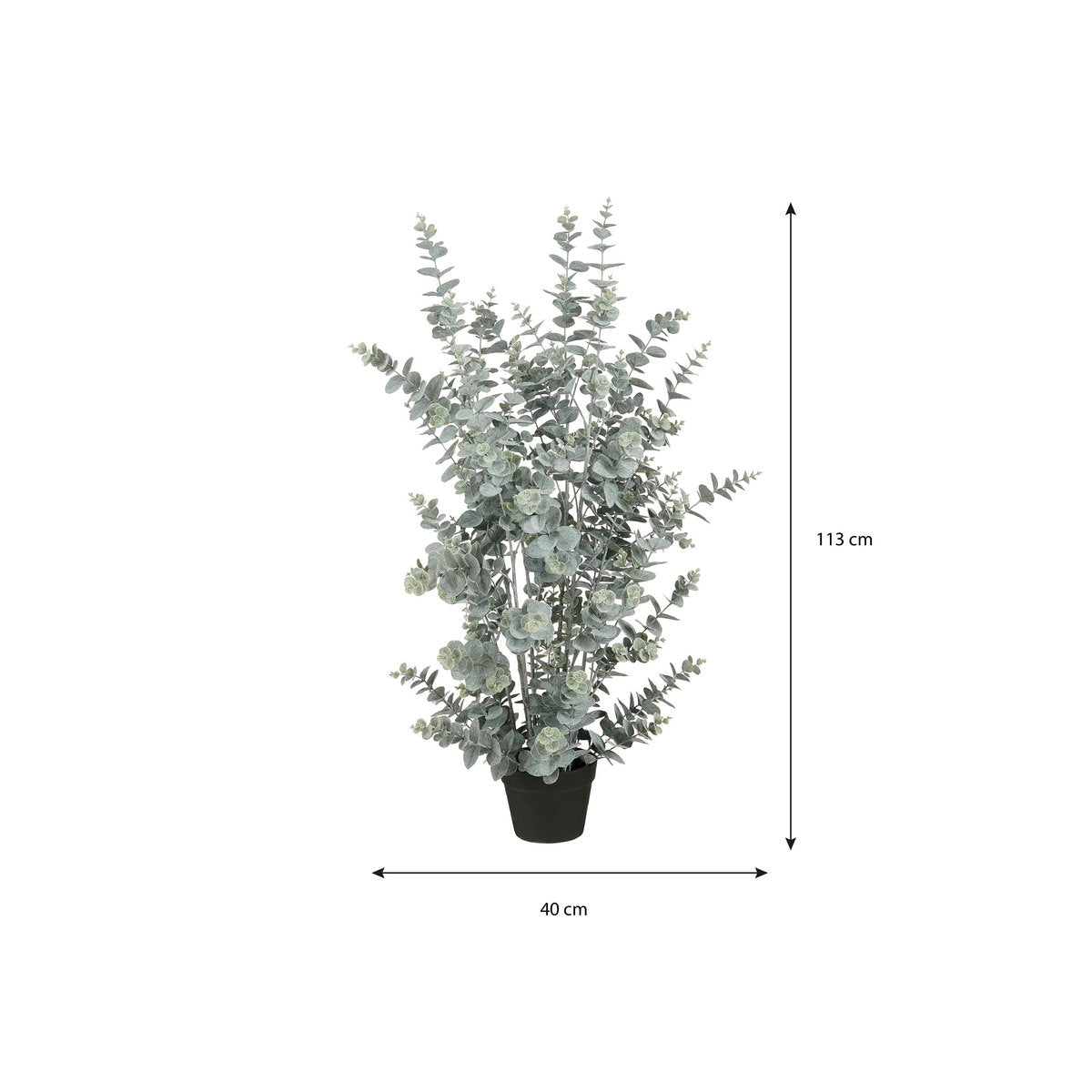 Eucalyptus Kunstplant in Pot - H113 x Ø40 cm - Groen-Mica Decorations-Ik Hout ervan.