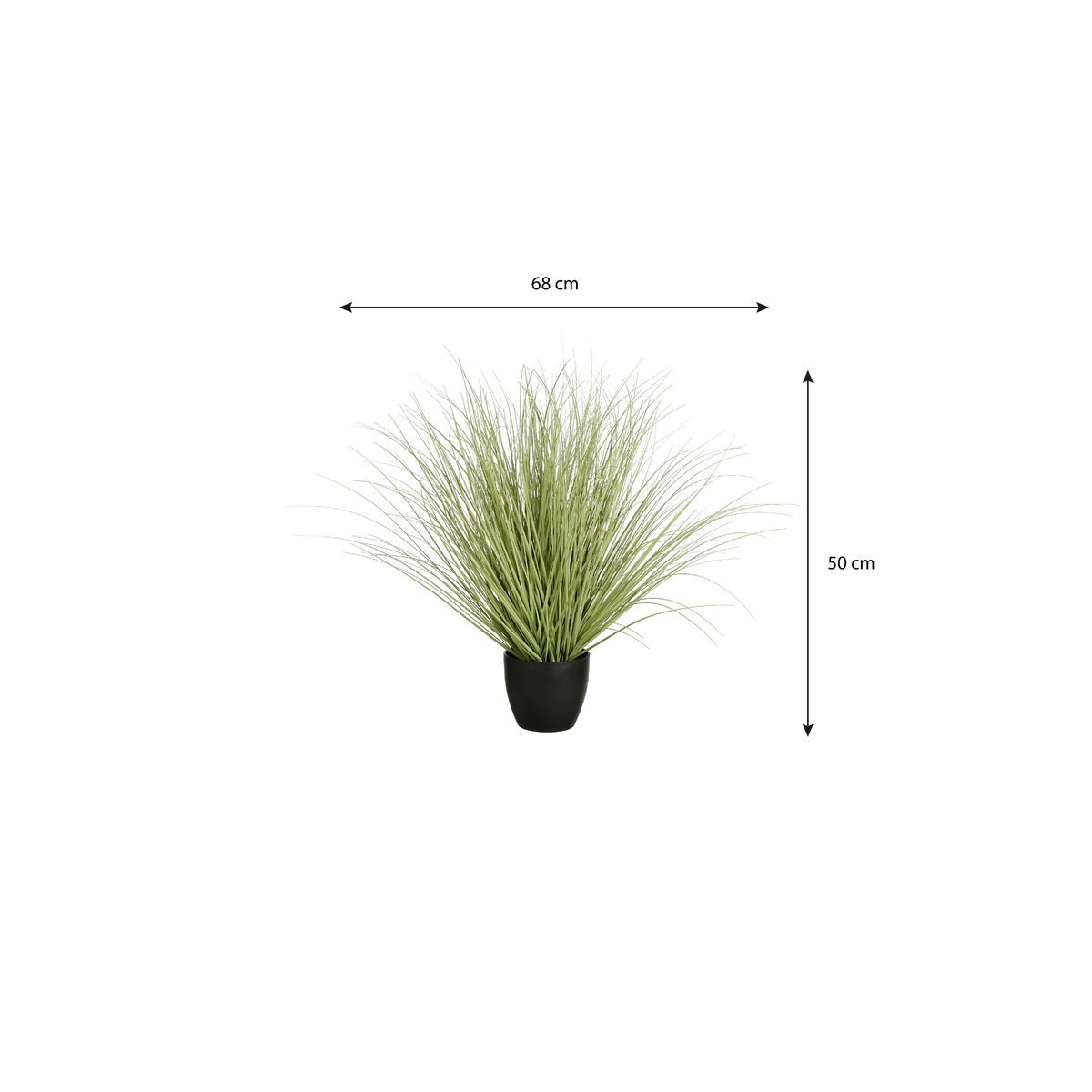 Gras Kunstplant - H68 x Ø50 cm - Groen-Mica Decorations-Ik Hout ervan.