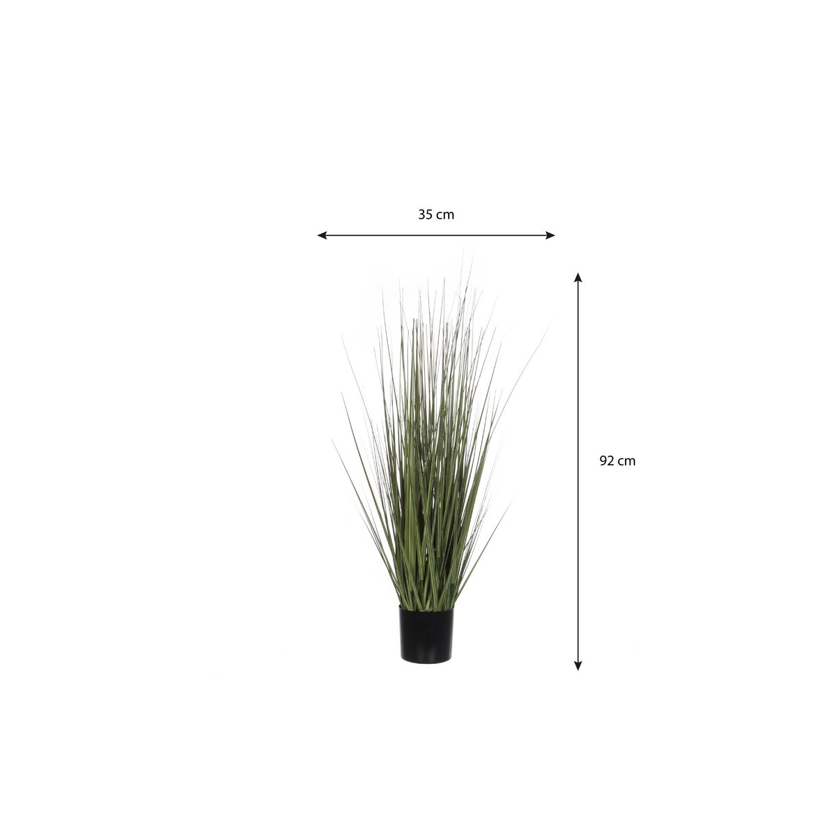 Gras Kunstplant - H92 x Ø35 cm - Groen-Mica Decorations-Ik Hout ervan.