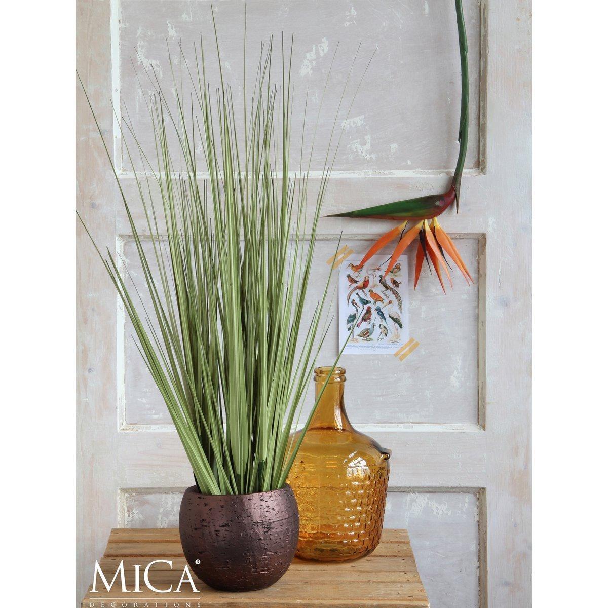 Gras Kunstplant - H92 x Ø35 cm - Groen-Mica Decorations-Ik Hout ervan.