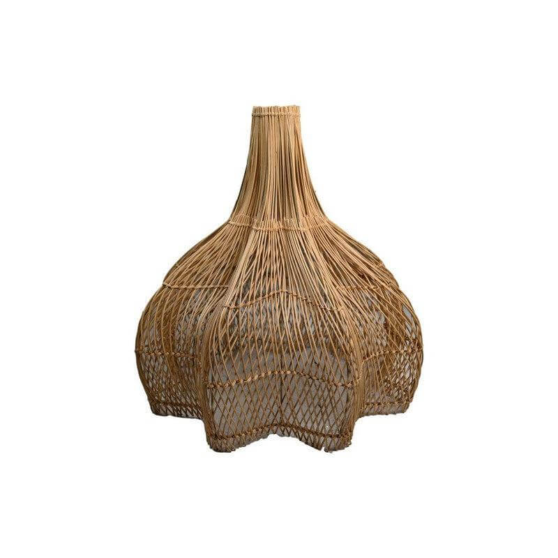 Rotan hanglamp in stervorm, 65x65x65 cm, creëert warme lichteffecten. Gemaakt van natuurlijk materiaal, perfect voor sfeervol interieur.