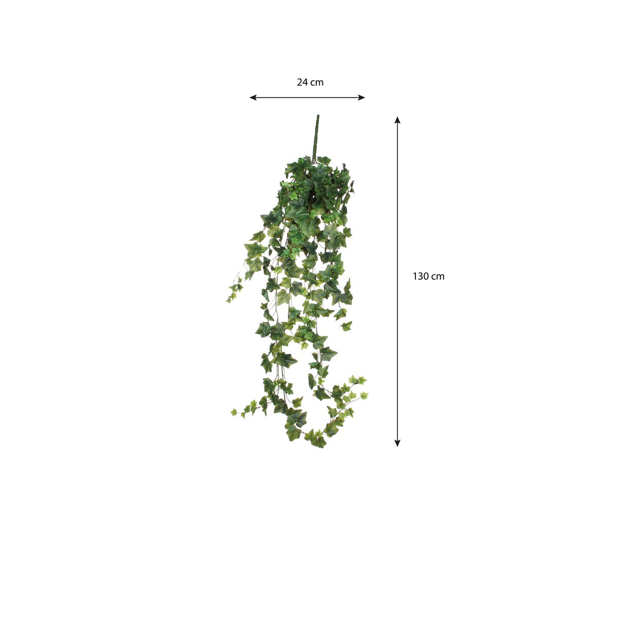 Hedera Kunst Hangplant - H129 cm - Groen-Mica Decorations-Ik Hout ervan.