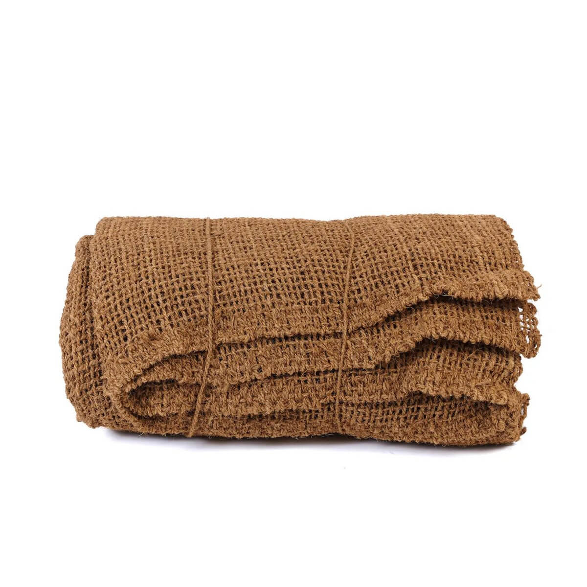 Rolled coconut fiber fence offering a rustic bohemian charm, perfect for natural outdoor spaces and garden privacy.