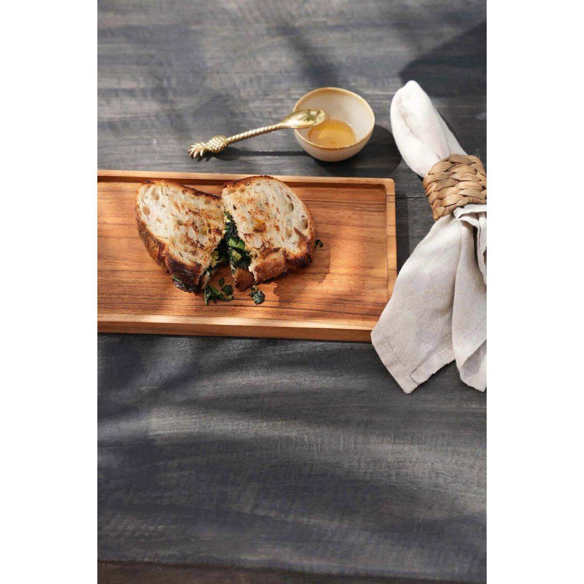 Het Gormandize Dienblad - Naturel - L-Bazar Bizar Living-Ik Hout ervan.