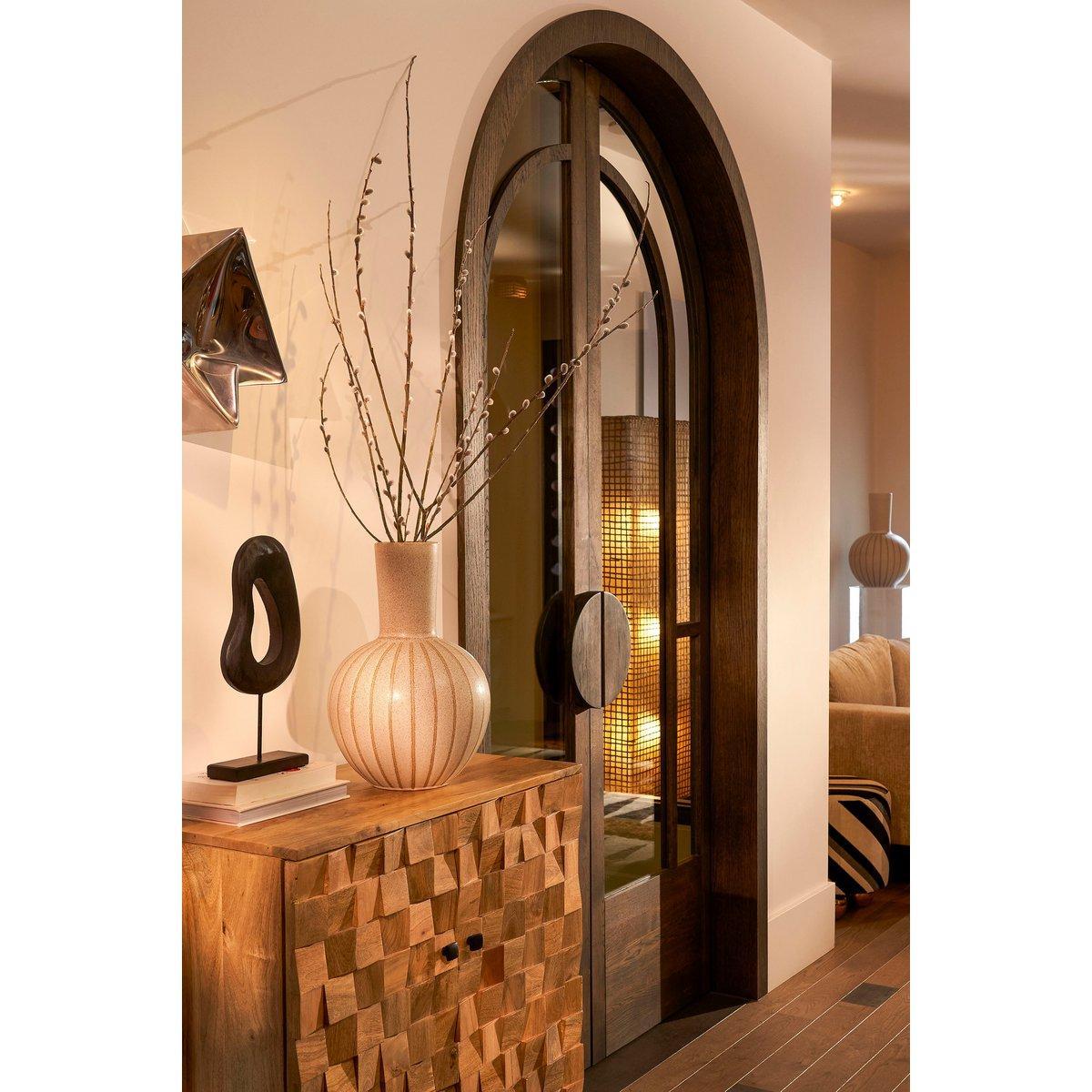 Holm Vaas - H42 x Ø28 cm - Keramiek - Crème-vazen-Mica Decorations-Ik Hout ervan.