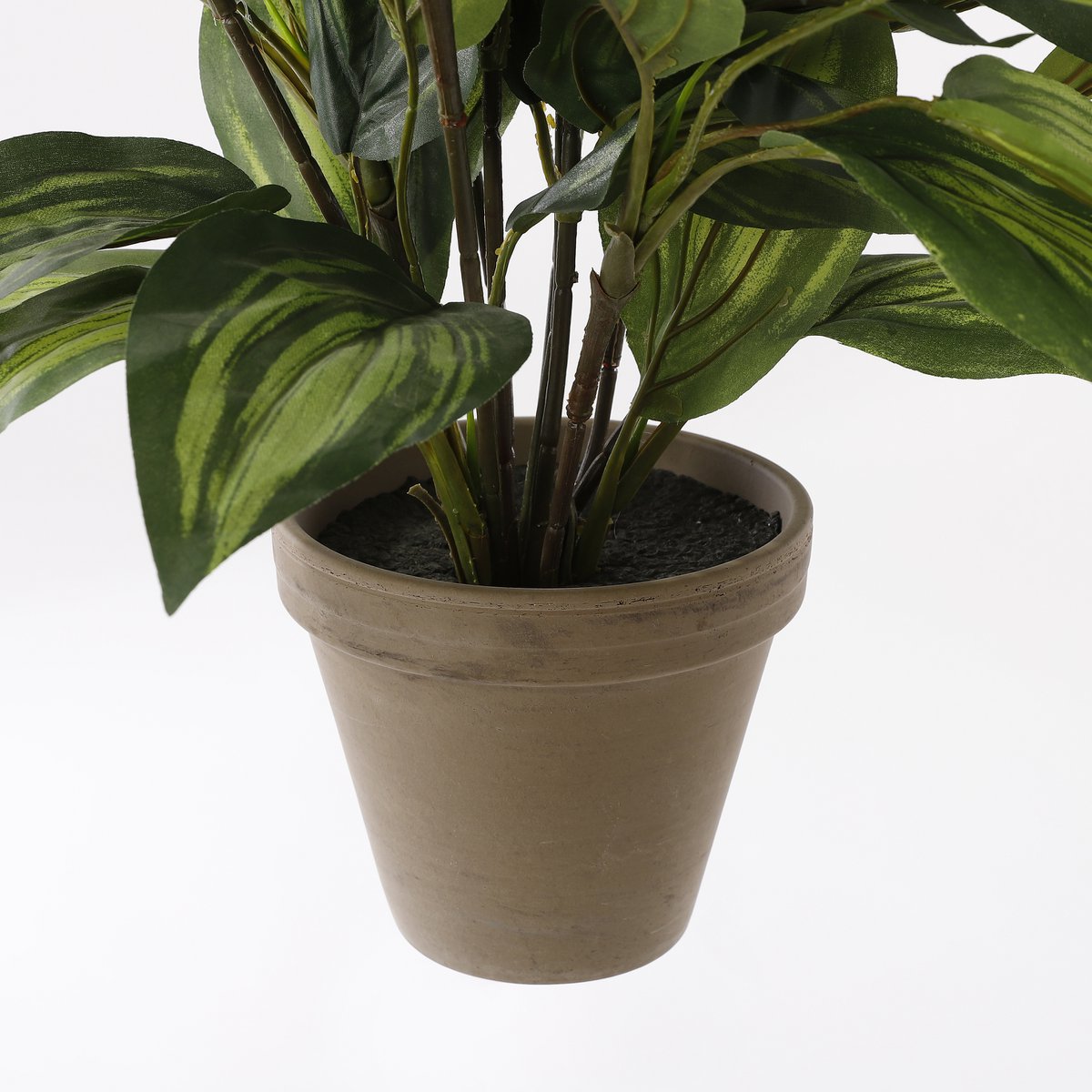 Hosta Kunstplant in Bloempot Stan - H65 x Ø40 cm - Groen-Mica Decorations-Ik Hout ervan.