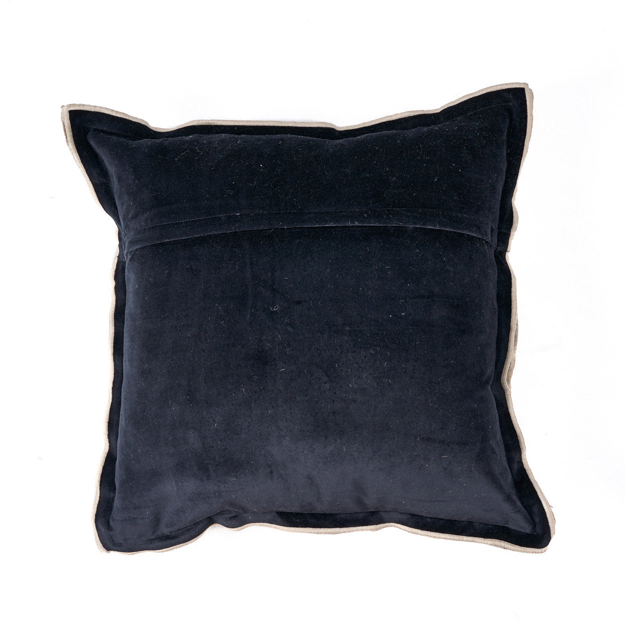 De Nordic Stripe kussenhoes - Natuurlijk Zwart - 50x50