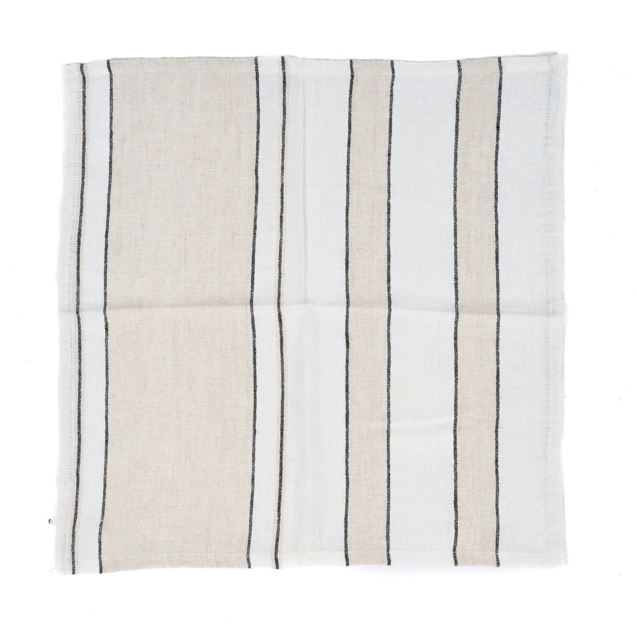 De Provence-servet - Naturel Zwart Wit - 45x45