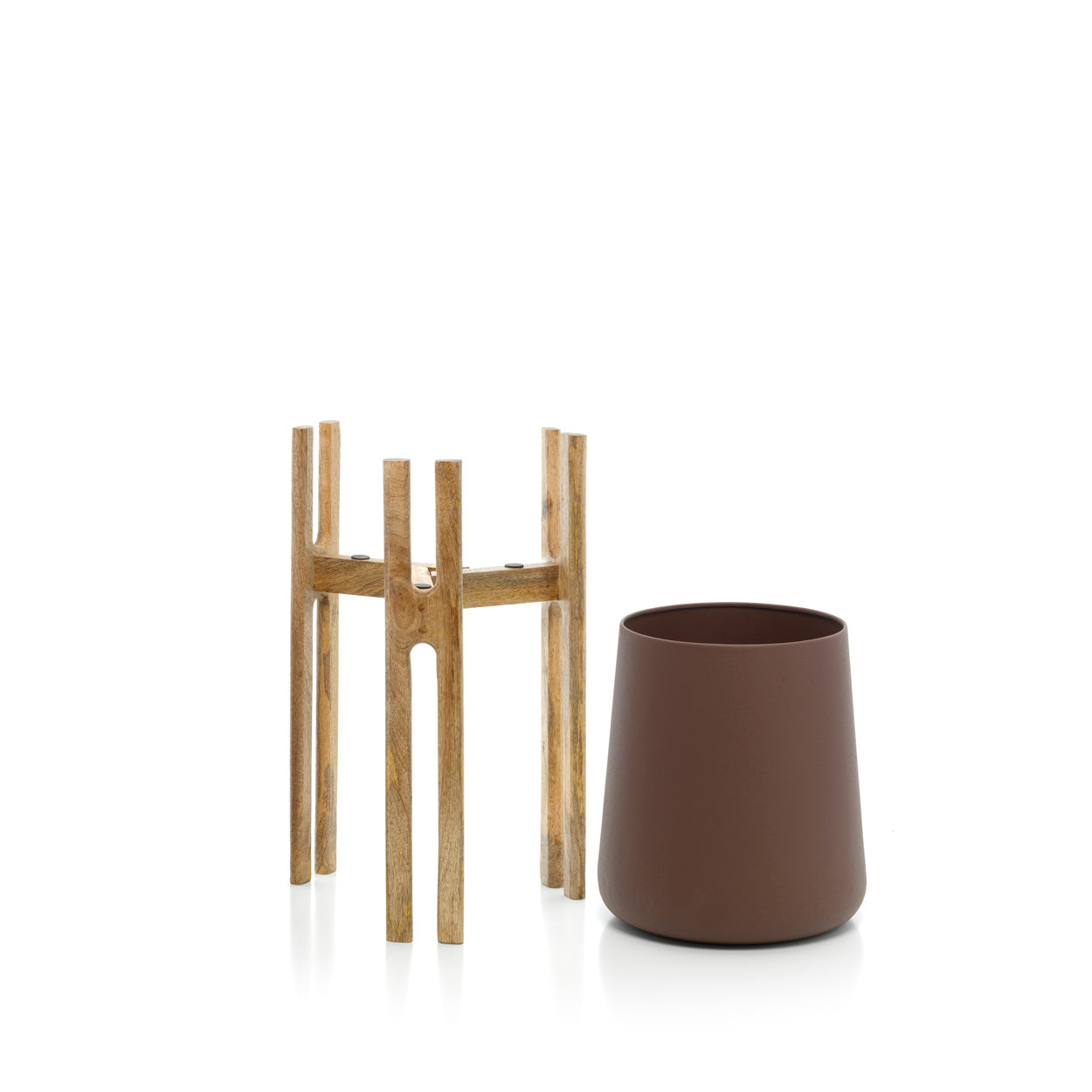 De Vertakte Wortel Plantenpot - Naturel Bruin - M