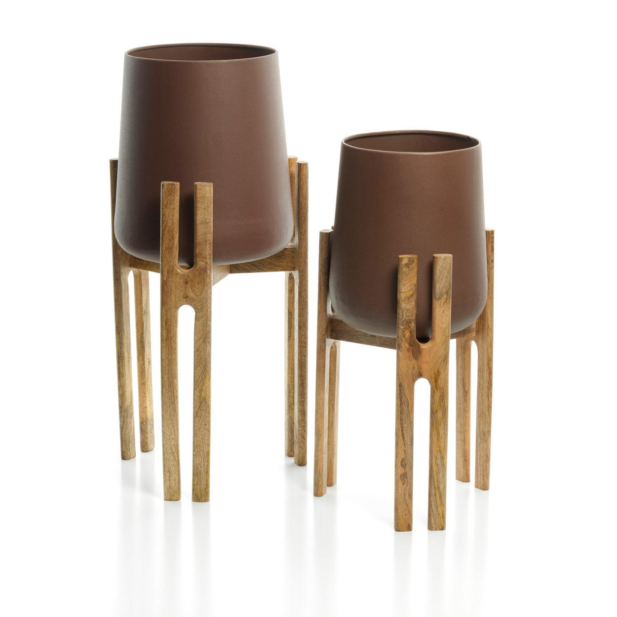 De Vertakte Wortel Plantenpot - Naturel Bruin - M