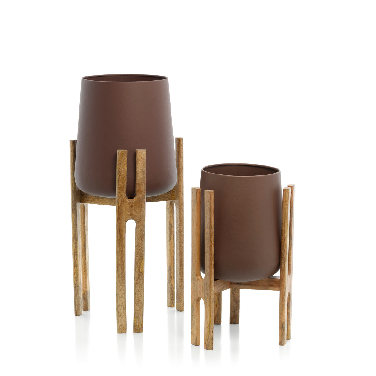 De Vertakte Wortel Plantenpot - Naturel Bruin - M