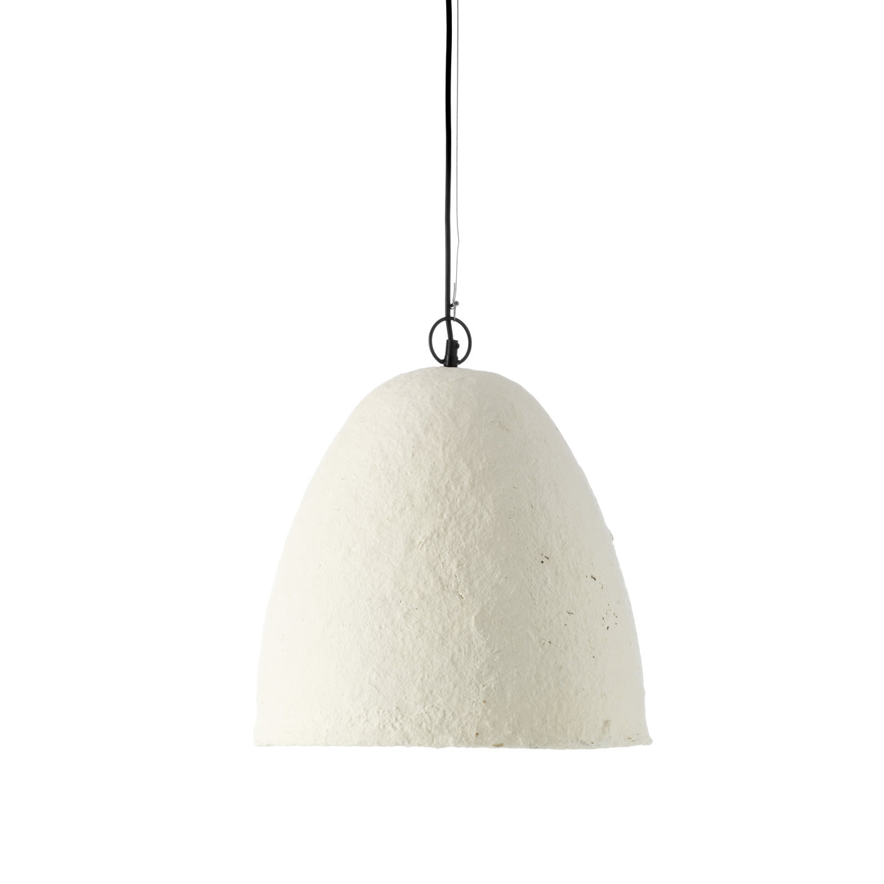 Papier-maché hanglamp Savana wit 40 cm