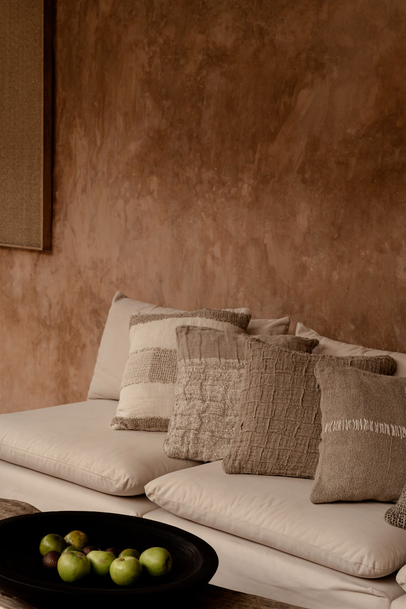 The Linen Threads kussenhoes - wit naturel