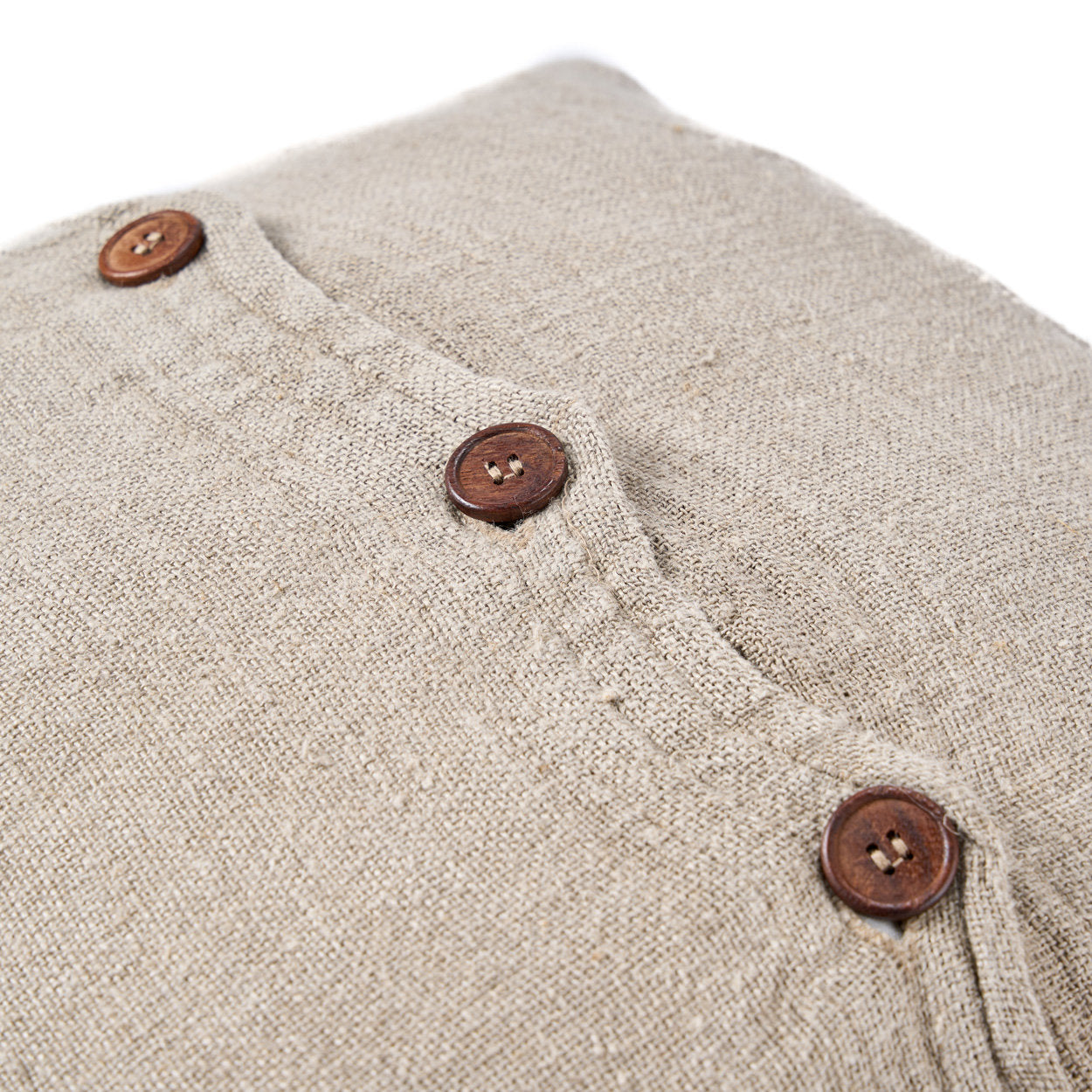 The Linen Edit Kussenhoes - Naturel