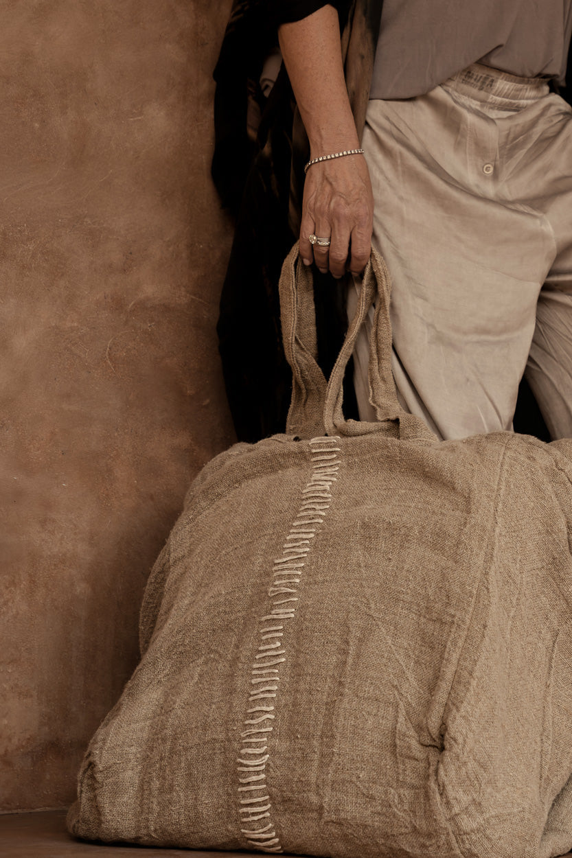 De Tote-ally linnen shopper - naturel