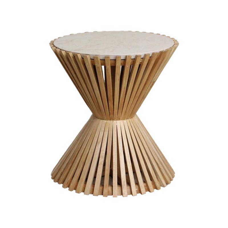 Infinity bijzettafel Hourglass-bijzettafel-Raw Materials-Ik Hout ervan.