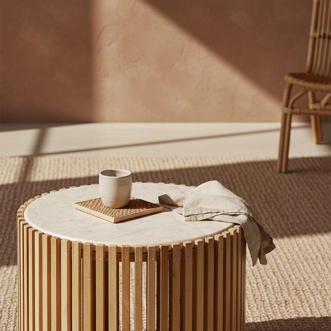 Infinity bijzettafel Oval-bijzettafel-Raw Materials-Ik Hout ervan.