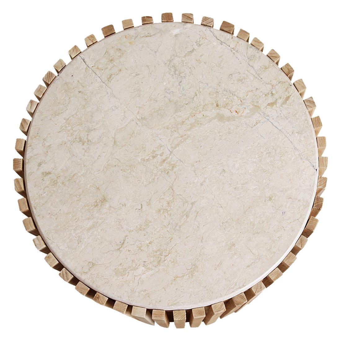 Infinity bijzettafel Round-bijzettafel-Raw Materials-Ik Hout ervan.