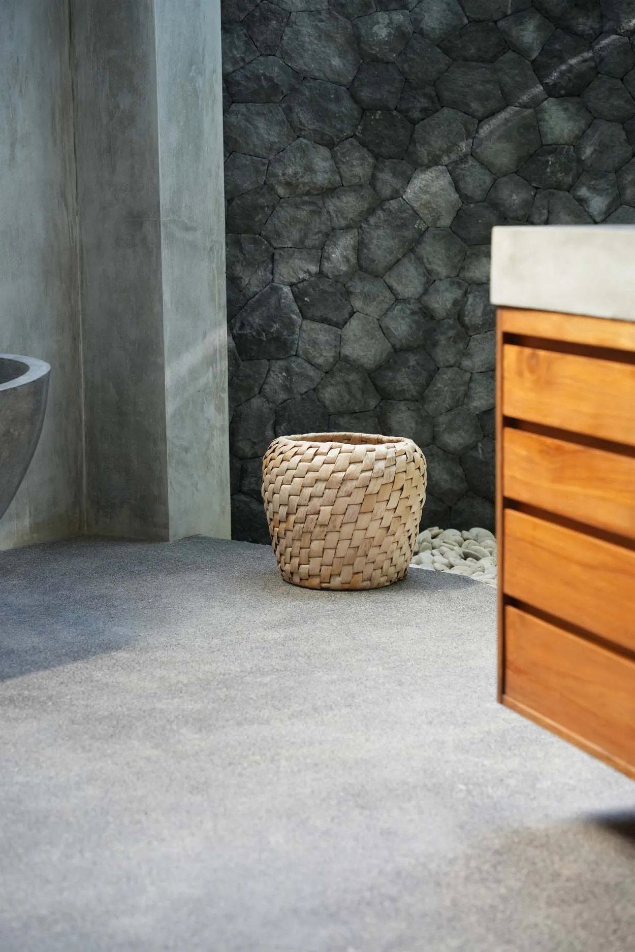Waterhyacint opbergmand Chidi 41 x 34 x 41 cm