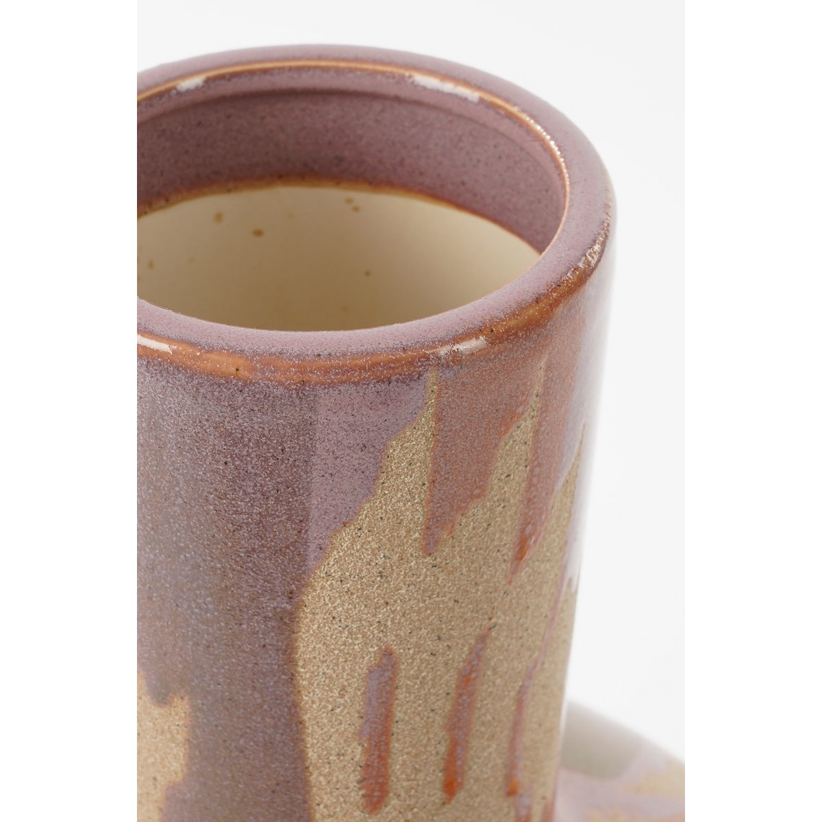 Javi Vaas - H52 x Ø34 cm - Keramiek - Roze, Beige-vazen-Mica Decorations-Ik Hout ervan.