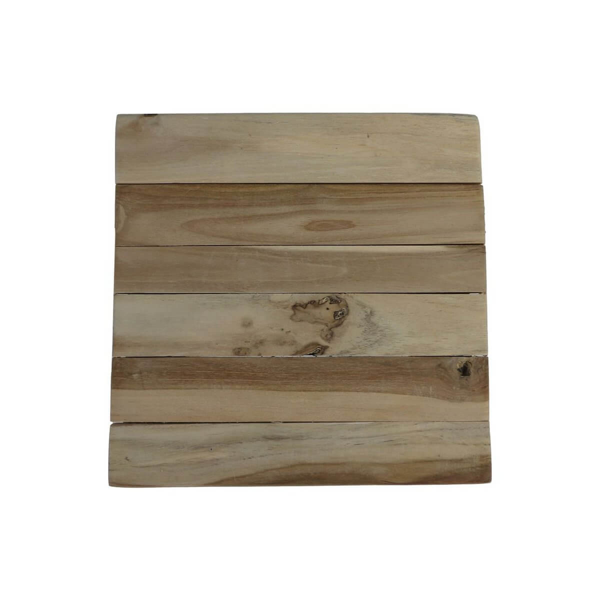 Teakhouten kruk Pank met natuurlijke uitstraling, 30x30x45 cm, perfect voor elk interieur