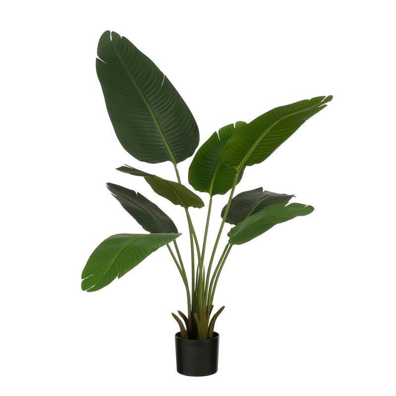 Kunstplant Bananenboom - H120 x Ø30 - Groen-Kunst planten-Mica Decorations-Ik Hout ervan.