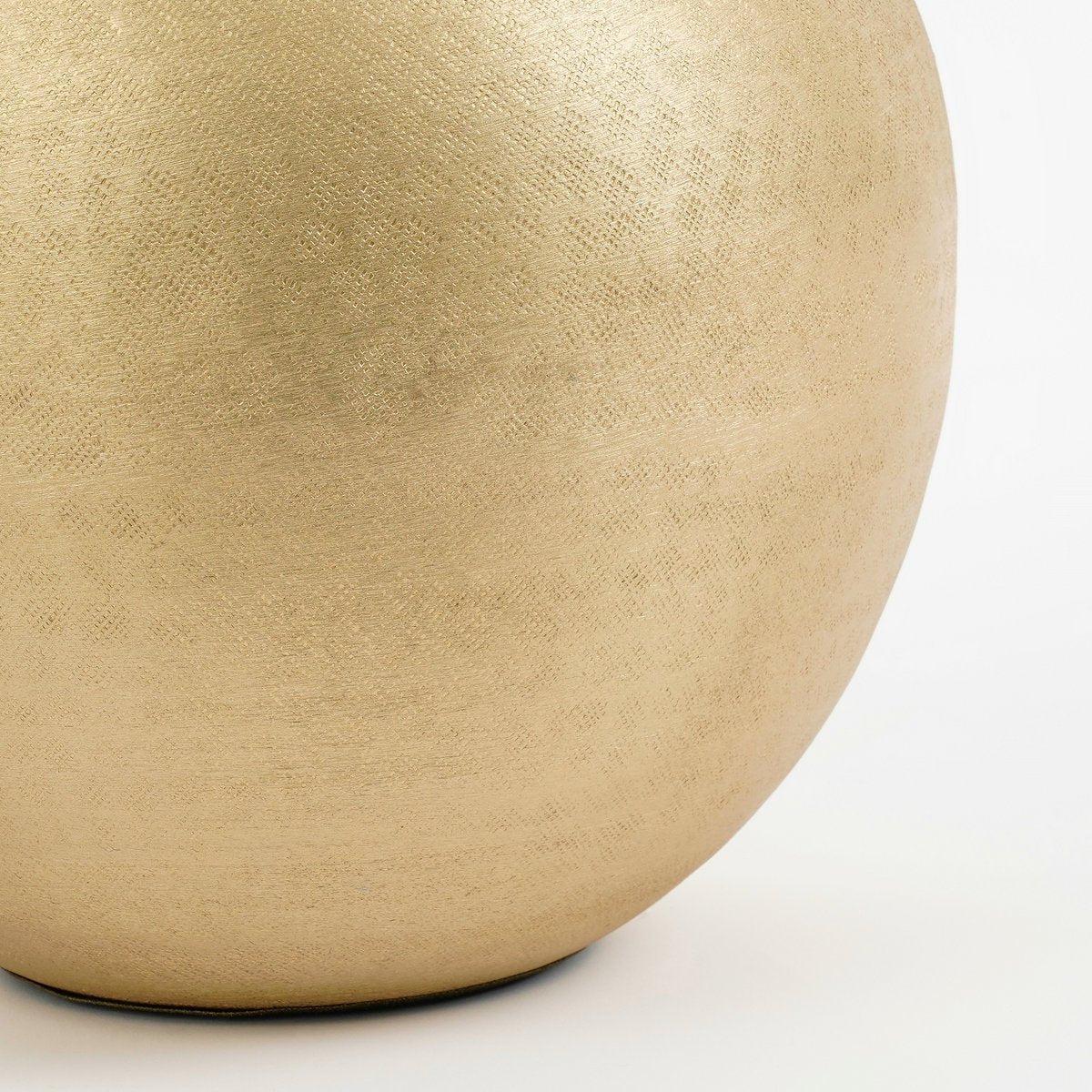 Kyan Vaas - H31 x Ø25 cm - Aluminium - Champagne-vazen-Mica Decorations-Ik Hout ervan.